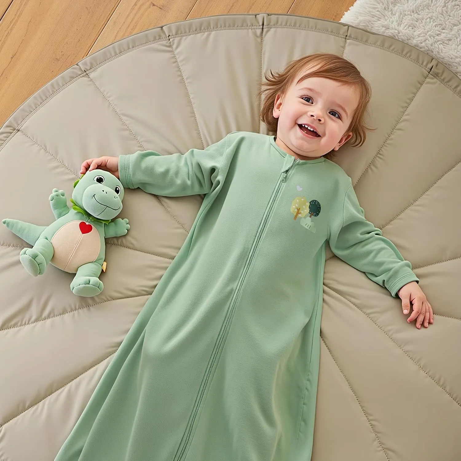 Baby Sleep Sack 18-24 Months 100% Cotton Long Sleeve - Wearable Baby Sleep Bag - 0.5 Tog Sleeping Sack for Newborn Infant
