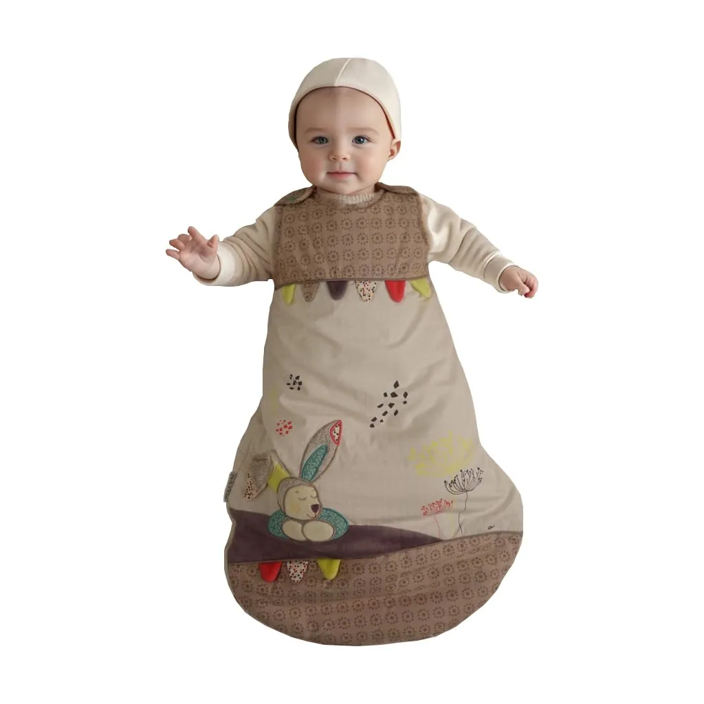 Baby Sleeping Sack (0-6 Months) Warm Tog 2.5 Infant Sleeping Bag Transition Swaddle Wearable Blanket Sleeveless Sleeper Cotton Poplin Quilted Sack