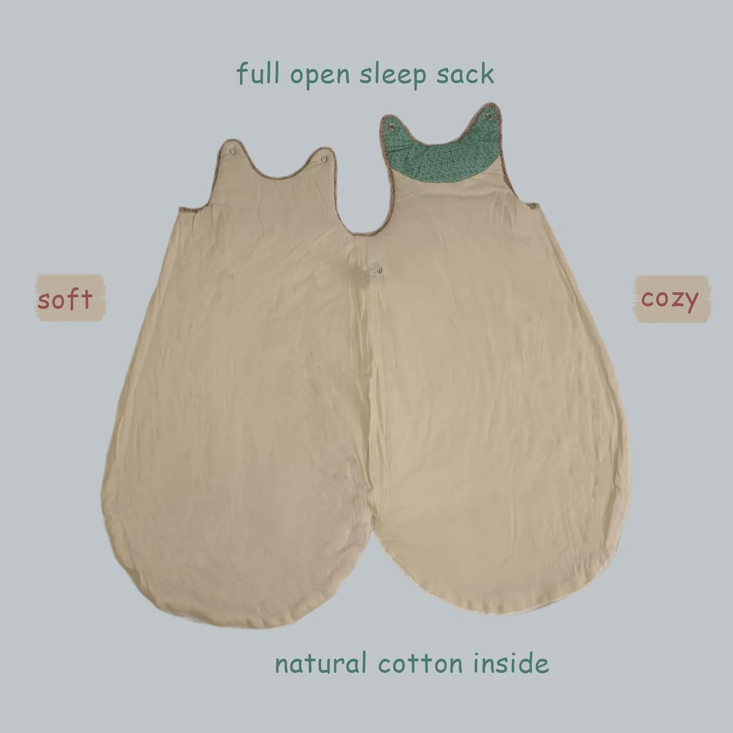 Baby Sleeping Sack (0-6 Months) Warm Tog 2.5 Infant Sleeping Bag Transition Swaddle Wearable Blanket Sleeveless Sleeper Cotton Poplin Quilted Sack