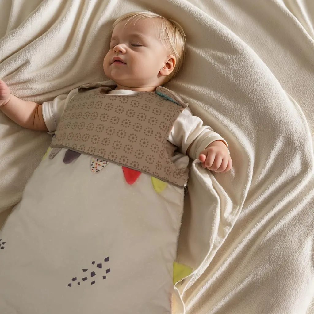 Baby Sleeping Sack (0-6 Months) Warm Tog 2.5 Infant Sleeping Bag Transition Swaddle Wearable Blanket Sleeveless Sleeper Cotton Poplin Quilted Sack
