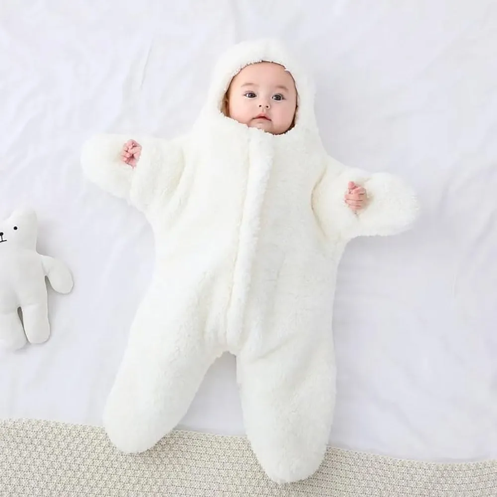 Baby Starfish Onesie, Thick Fleece Wearable Starfish Baby Onesie, Newborn Starfish Swaddle Bag