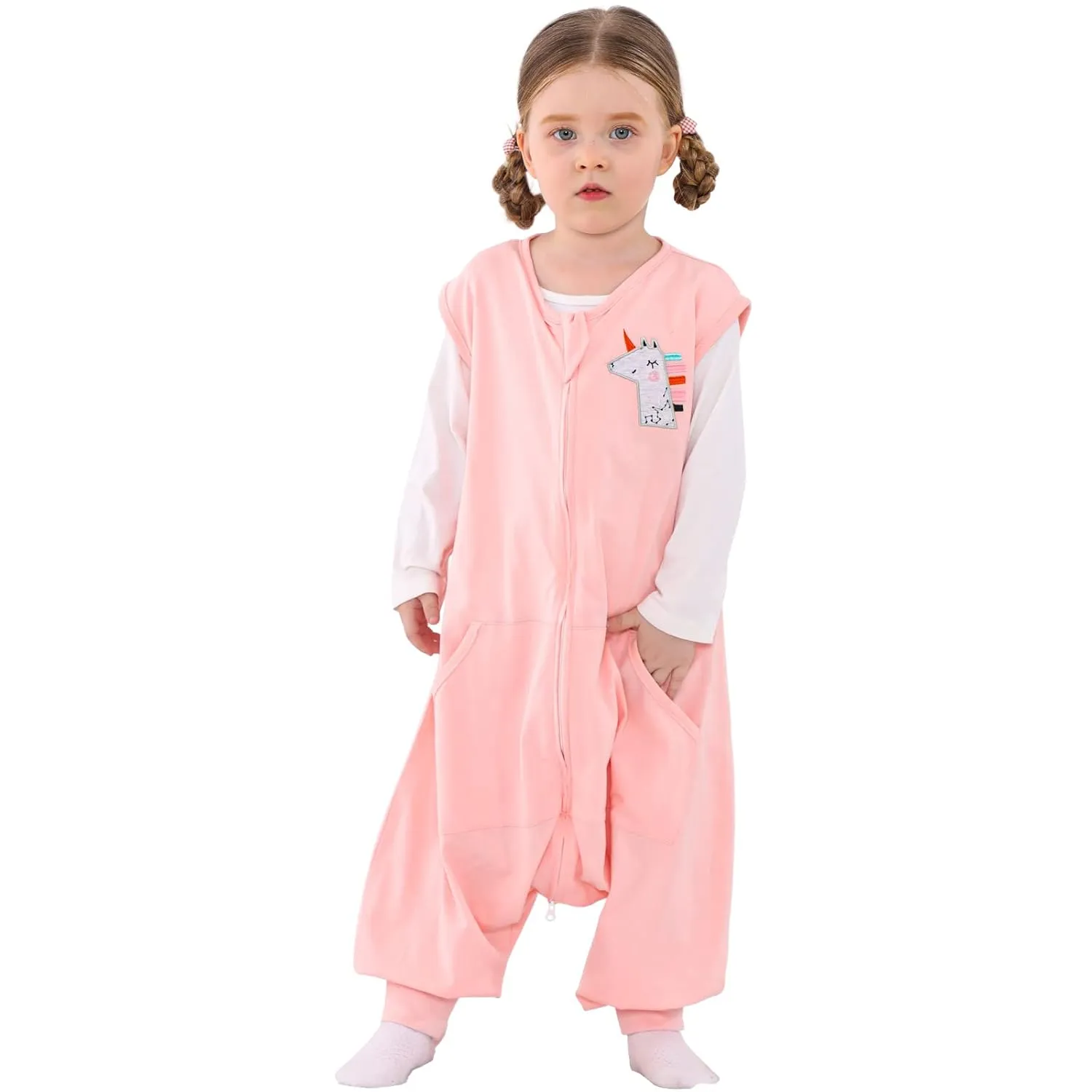 Baby Toddler Sleep Sack, Sleep Sack 3t-5t, Sleep Sack Baby Wearable Blanket, Baby Sleep Sacks with Feet, Sleeveless Soft Sleep Sacks for Baby Boys or Girls