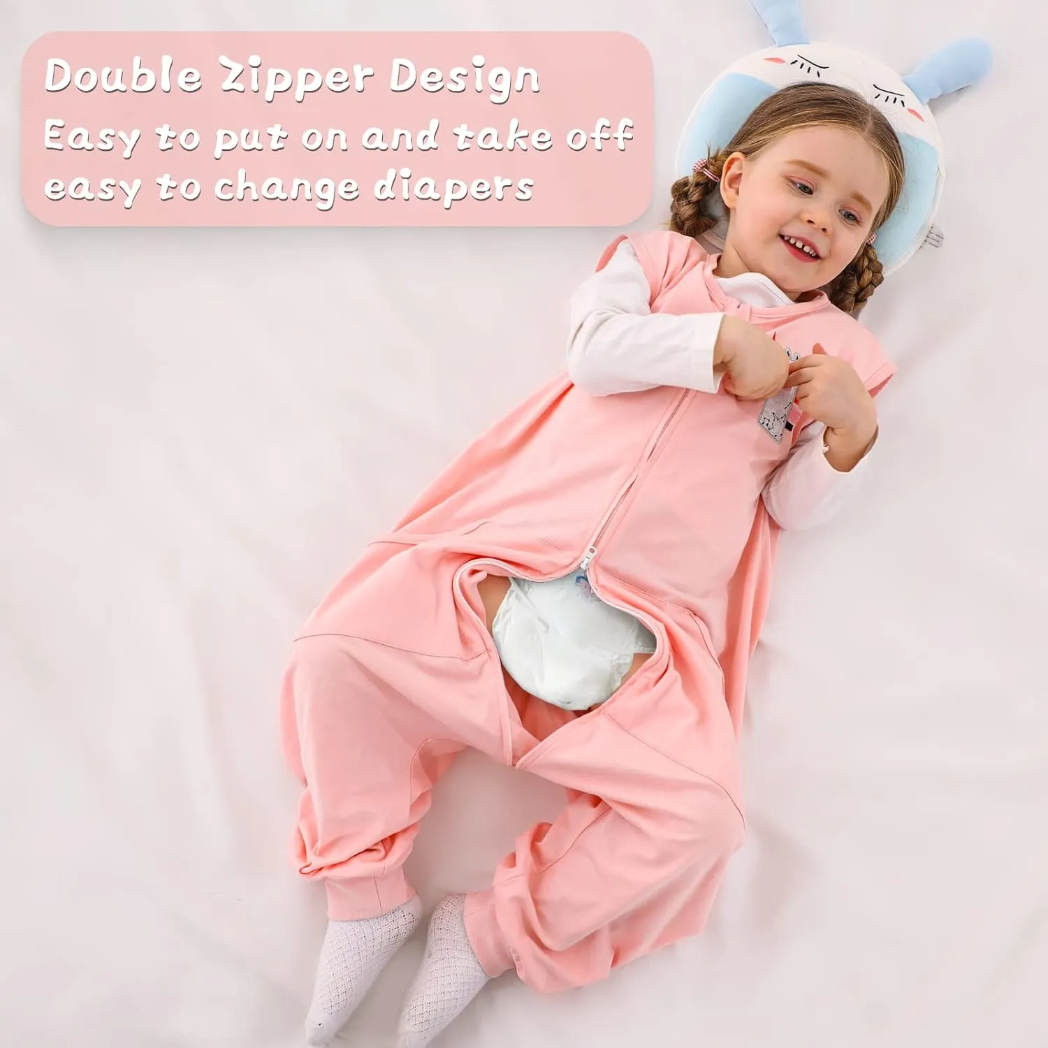 Baby Toddler Sleep Sack, Sleep Sack 3t-5t, Sleep Sack Baby Wearable Blanket, Baby Sleep Sacks with Feet, Sleeveless Soft Sleep Sacks for Baby Boys or Girls