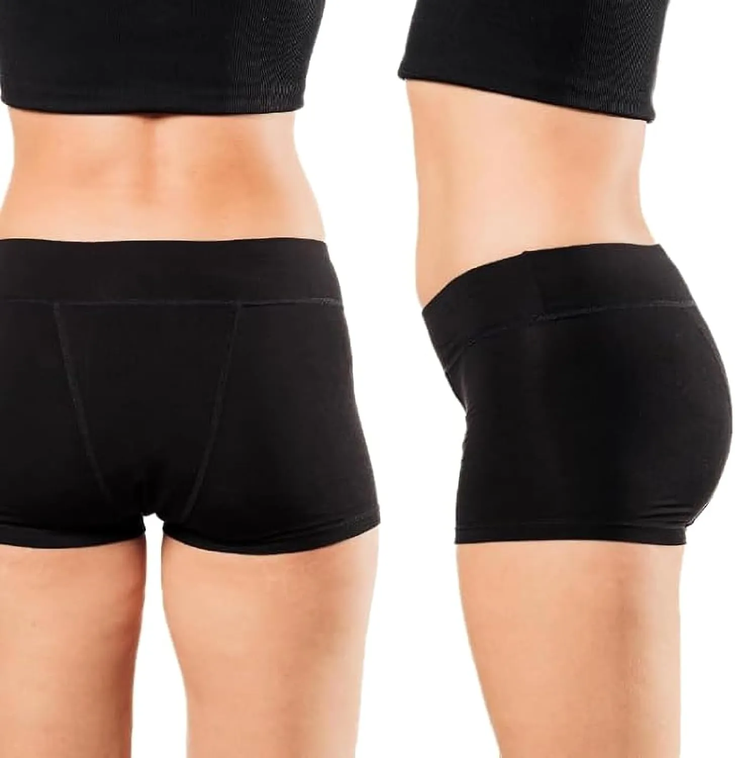 Bambody Absorbent Boxer, Period Underwear for Women - Day and Night Protection - Combortable, Soft, Breathable