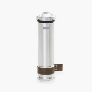 Barebones Mini Flashlight - Aluminum, Vintage-Style Rechargeable Flashlight with Adjustable Brightness, Magnetic Base, and Candle Flicker Mode – Compact Travel and Camping Light