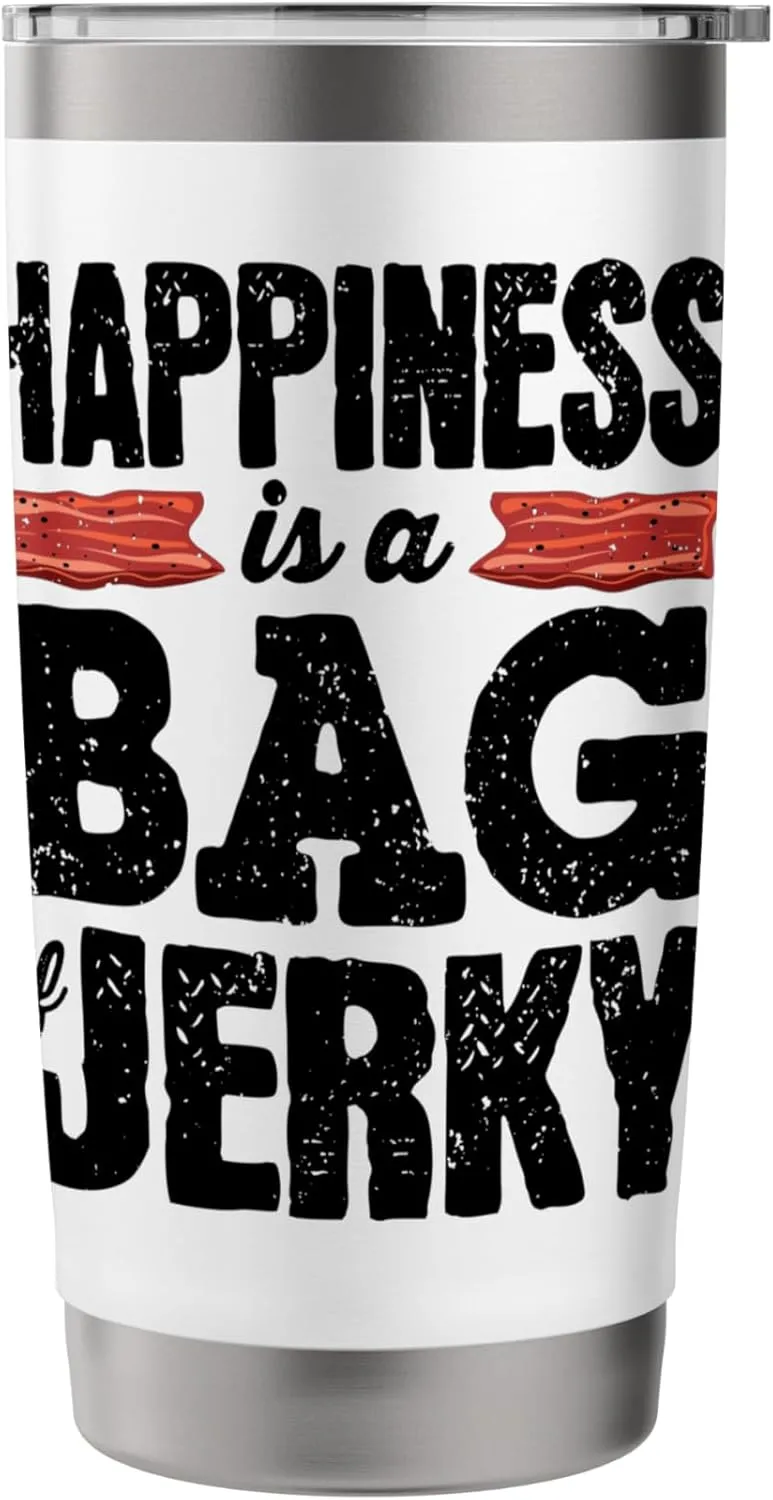 Beef Jerky Carnivore Diet A Bag Of Beef Jerky Stainless Steel Insulated Tumbler