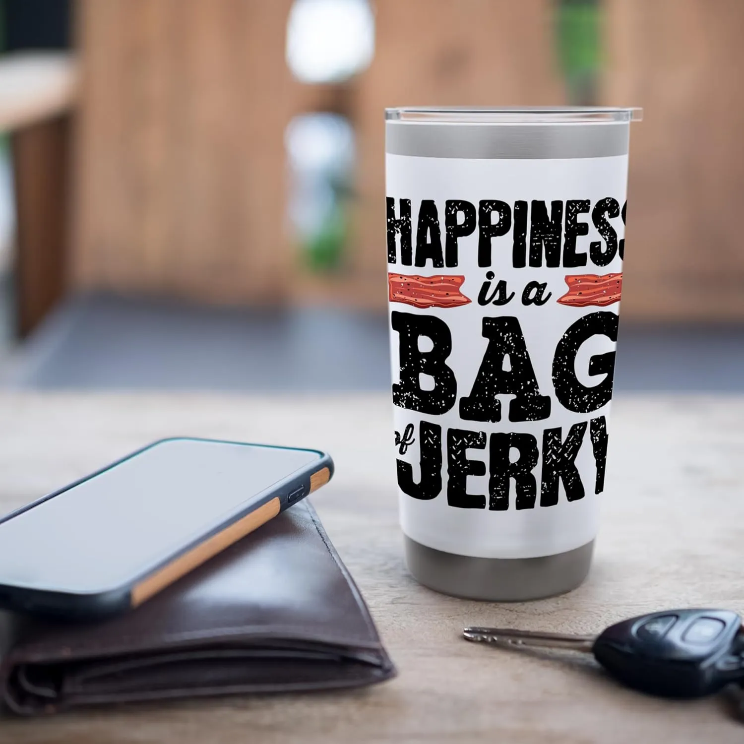 Beef Jerky Carnivore Diet A Bag Of Beef Jerky Stainless Steel Insulated Tumbler