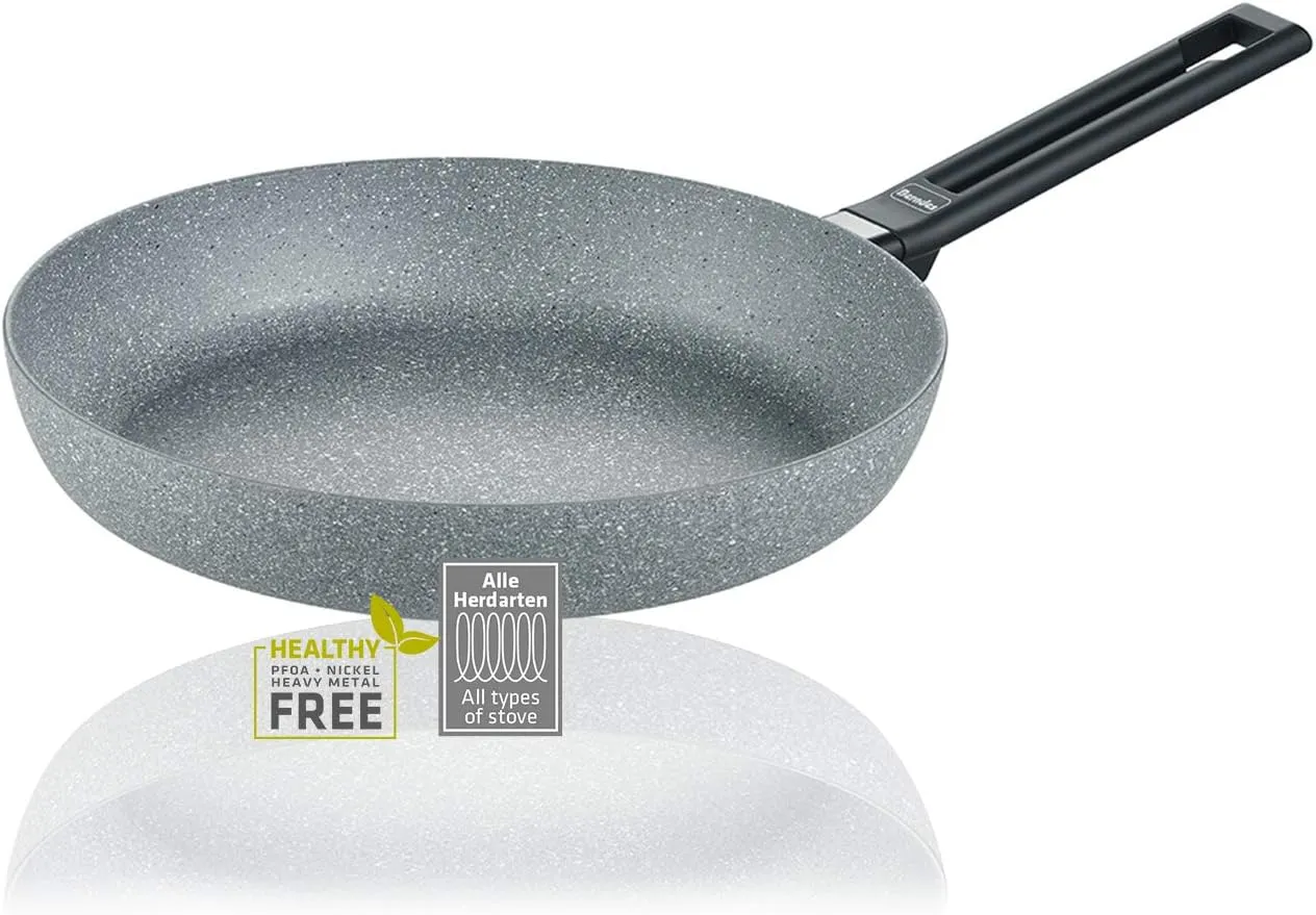 Berndes Frying Pan 28 cm Aluminium Induction Special Edition Sauté Pan High Rim Induction Pan Reinforced Non-Stick Coating 100% PFOA Suitable for Induction Cookers for Roasting and Stewing
