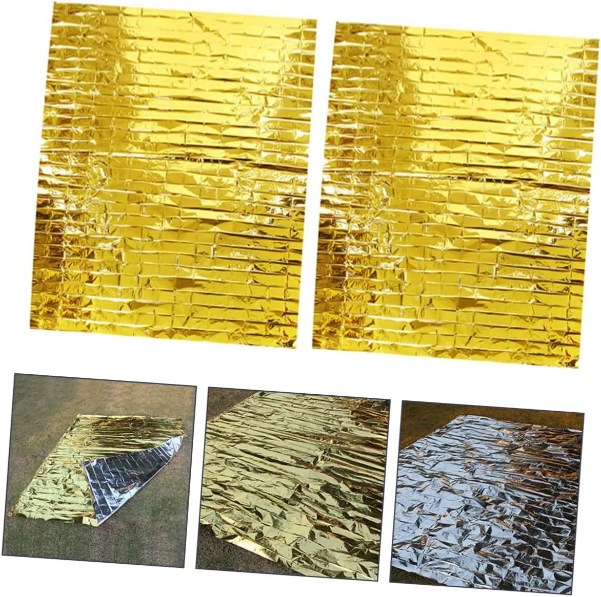 BESPORTBLE 4 Pcs Insulation Blanket Thermal Blanket Tarps Insulated Blanket Thermal Rug Emergency Blanket Portable