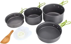 BESPORTBLE Portable Camping Cookware 1 Set Non-Stick Pan Skillet Frying Pan Camping Soup Pot