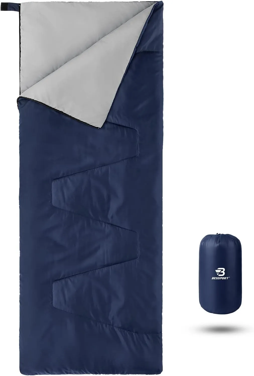 Bessport Lightweight Sleeping Bag, Ultralight Backpacking Sleeping Bag, 3 Season Waterproof for Adults Kids, Outdoor, Hiking, Camping