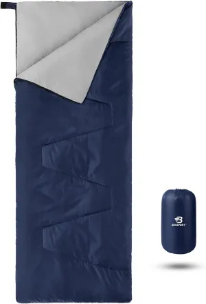 Bessport Lightweight Sleeping Bag, Ultralight Backpacking Sleeping Bag, 3 Season Waterproof for Adults Kids, Outdoor, Hiking, Camping