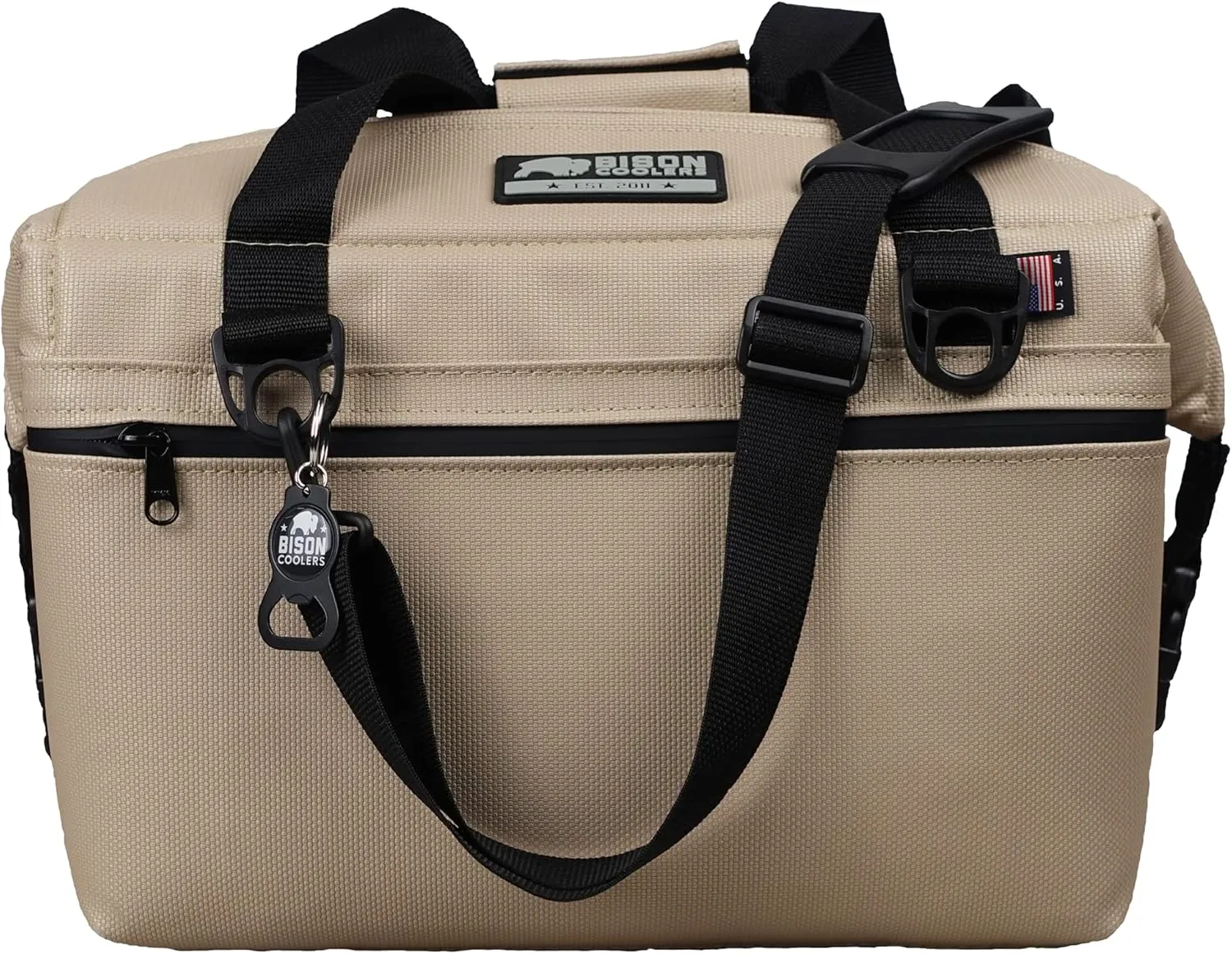 Bison Coolers Softpak Series, Made in USA, Soft Cooler Bag Insulated Leak Proof for Beach, Travel, Camping, Picnic, Car, Trips, 24  Hour Ice Retention