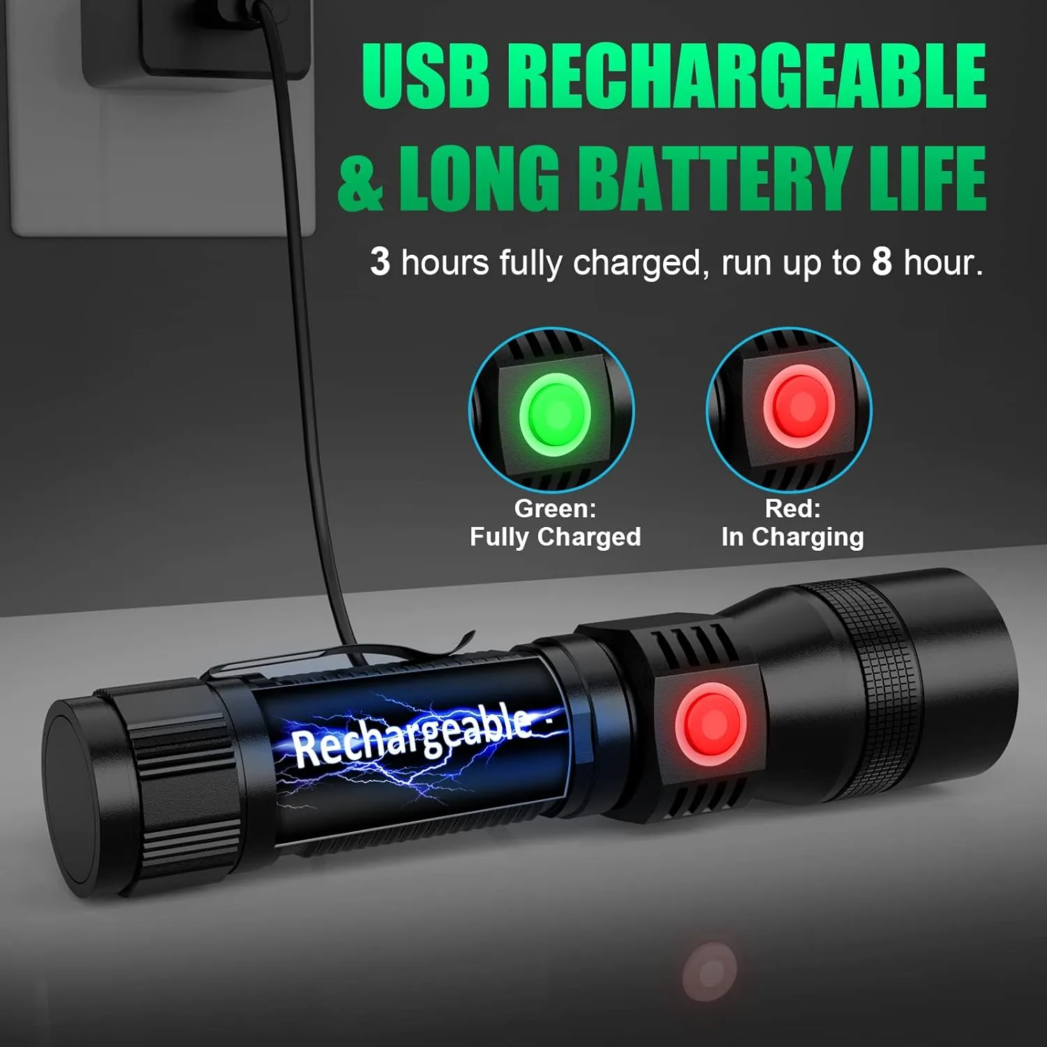 Black Light Flashlight, 3 in-1 Rechargeable Flashlights, UV Light Magnetic LED Flashlight High Lumens, 7 Mode Camping Waterproof Flashlight for Pet Urine Detection, Include case