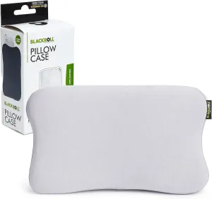 BLACKROLL - Jersey Pillowcase for Recovery Travel Pillow, 100% Cotton, Breathable, Soft, Cooling, Moisture Wicking, All Season Pillow Case, Easy Zipper Closure, Light Grey