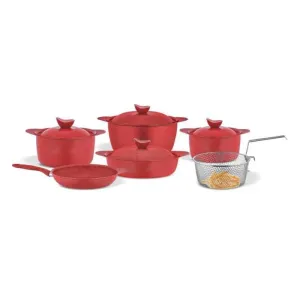 Bonera Tutku Viola Series  11 Piece Pot Set