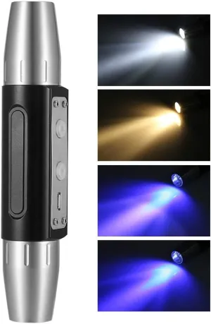 Bright Torch- USB Bright Torch DX4 USB Rechargeable 4 Lights Expert Jade Flashlight Bright Torch for Jewelry Appraisal