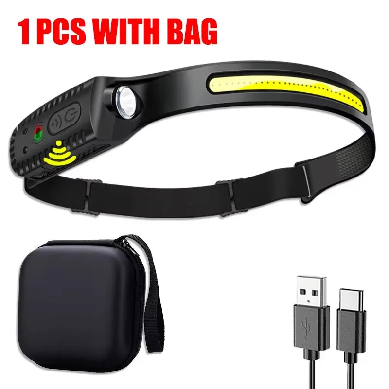 BrightBeam™ USB Rechargeable Sensor Headlamp