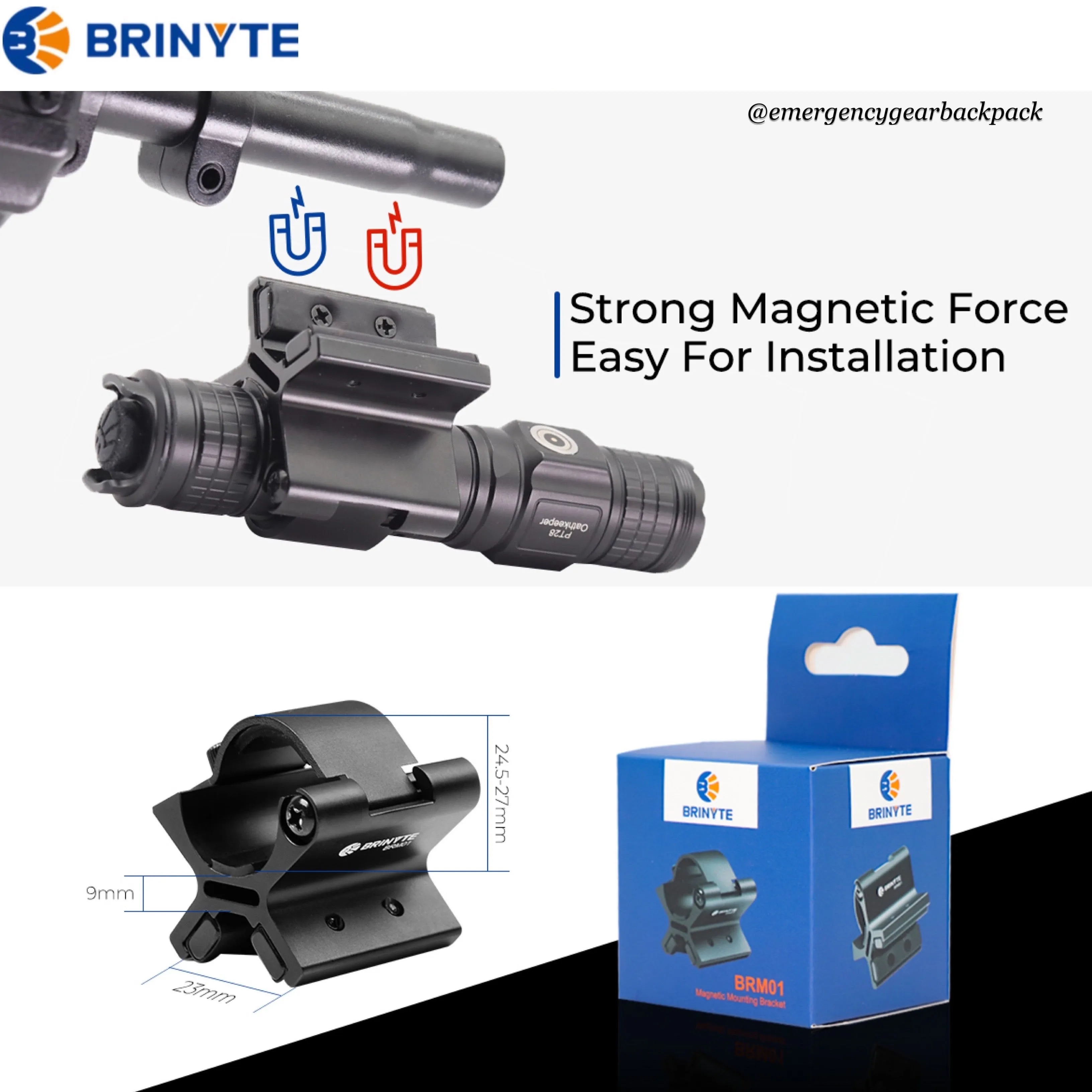 Brinyte BRM01 Magnetic Mounting Bracket