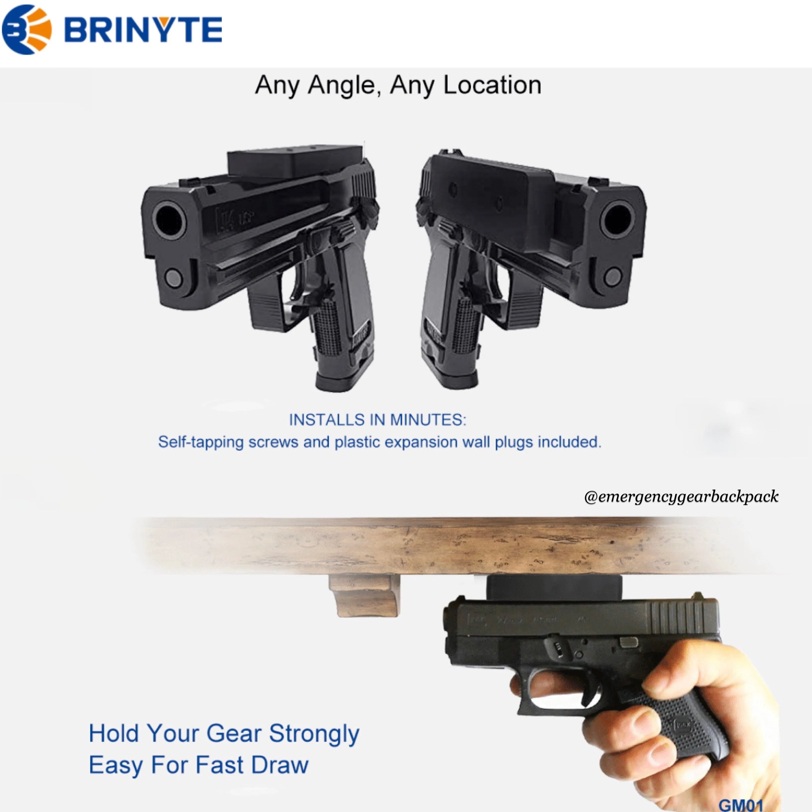 Brinyte GM01 Magnetic Mount-2pcs