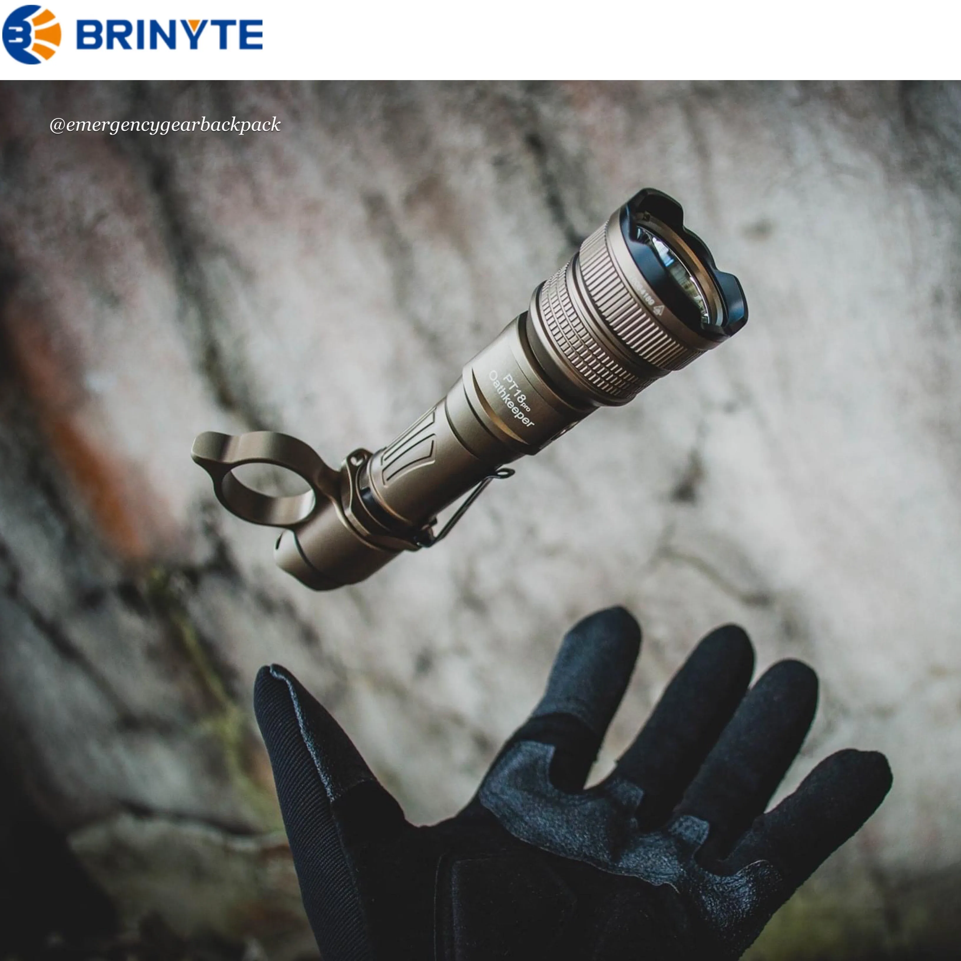 BRINYTE PT18pro Oathkeeper 2000LMS 360M Tactical Flashlight