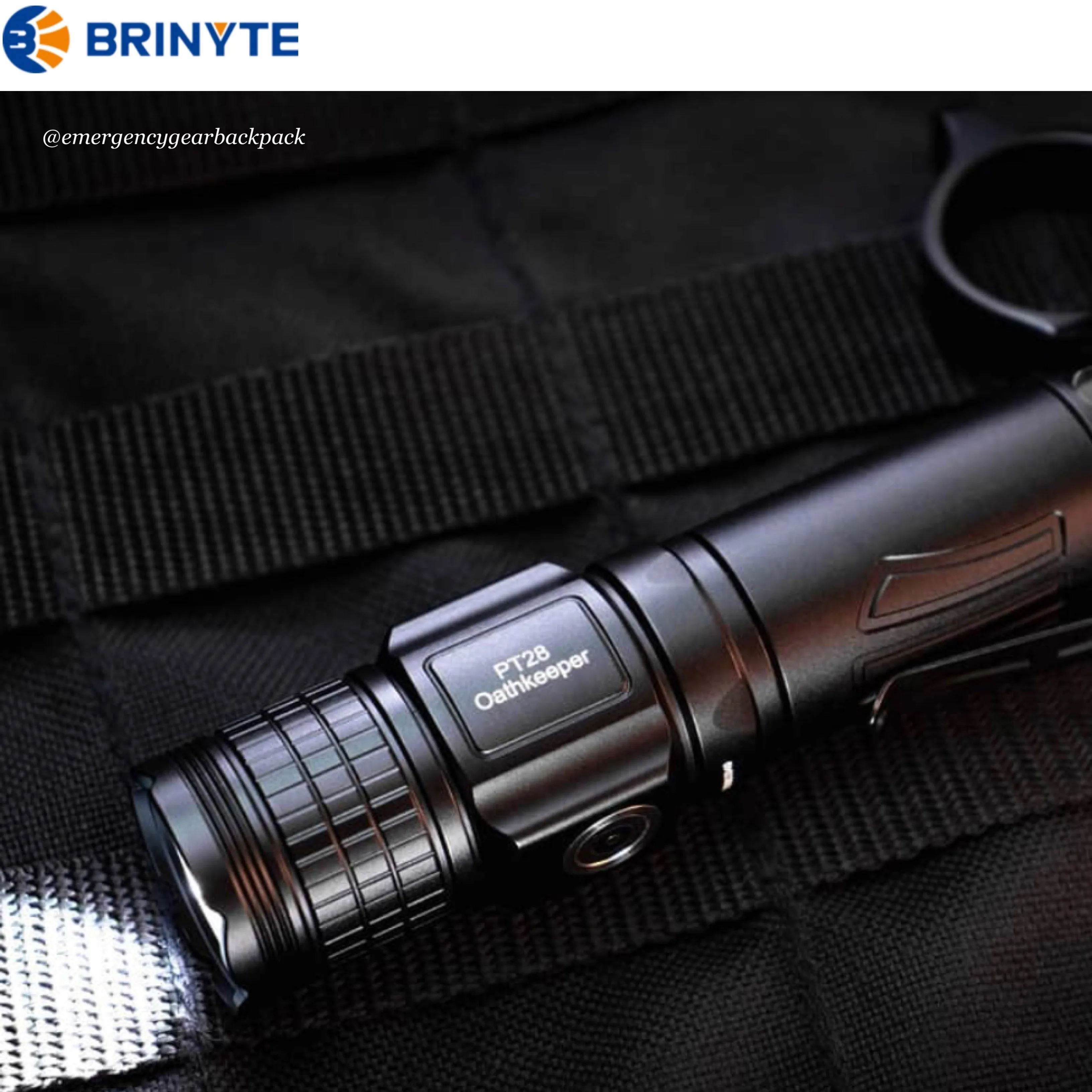 BRINYTE PT28 Oathkeeper 1600LMS 245M Tactical Flashlight