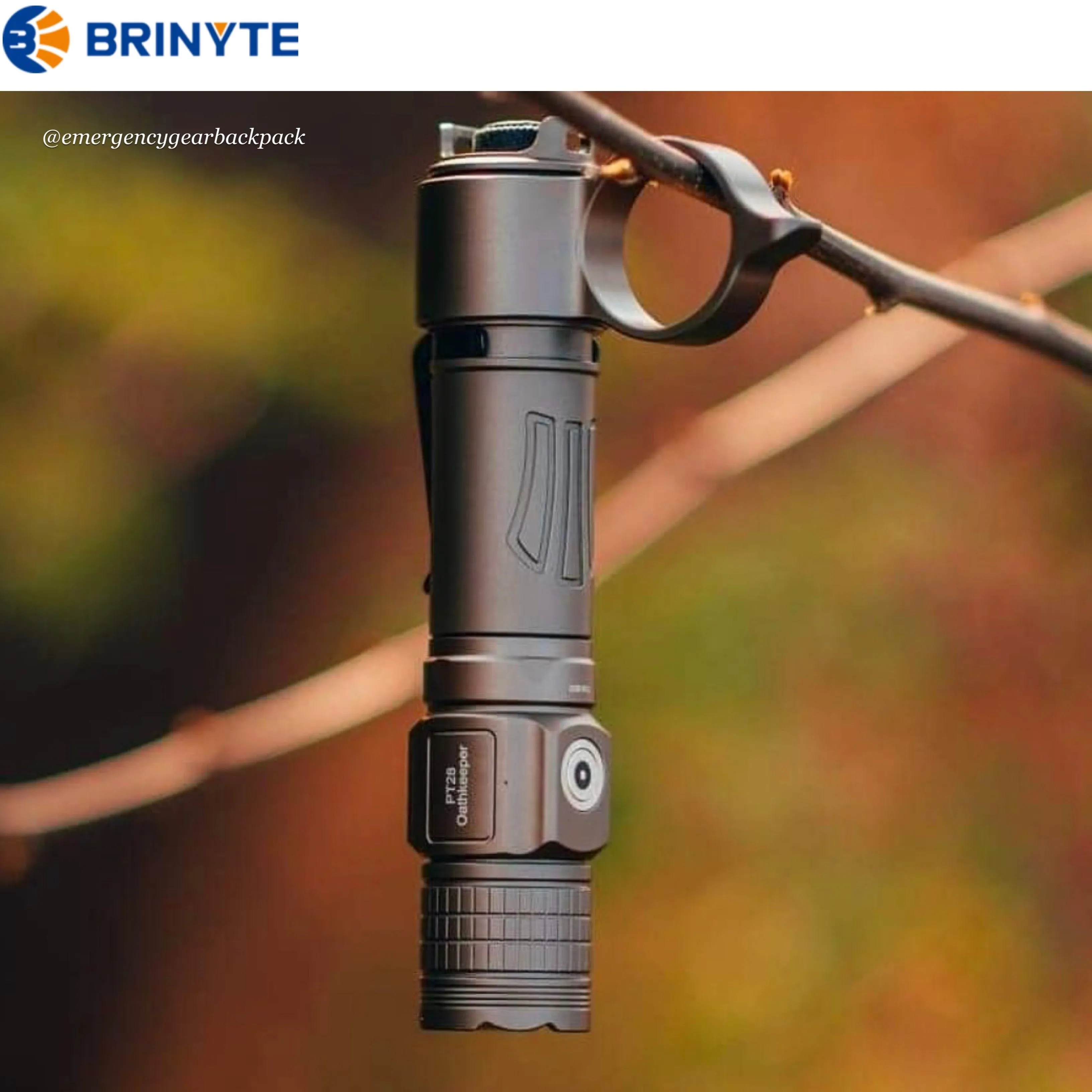 BRINYTE PT28 Oathkeeper 1600LMS 245M Tactical Flashlight
