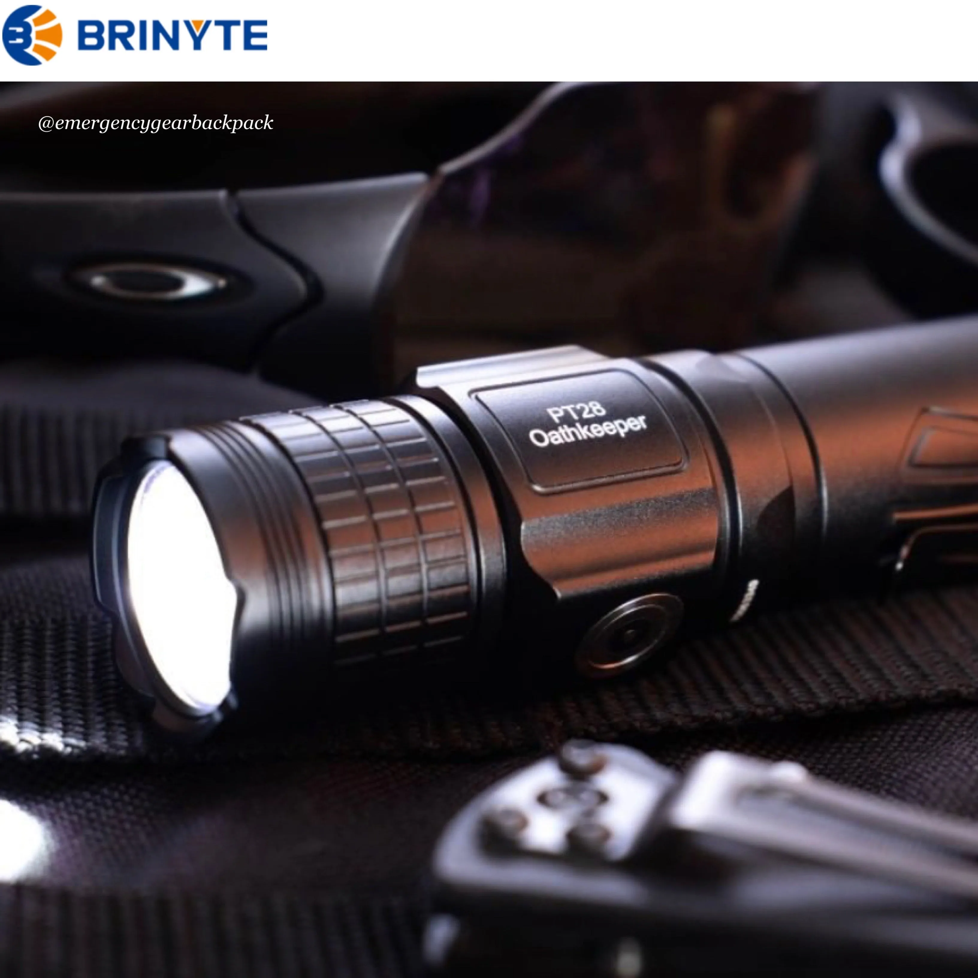 BRINYTE PT28 Oathkeeper 1600LMS 245M Tactical Flashlight