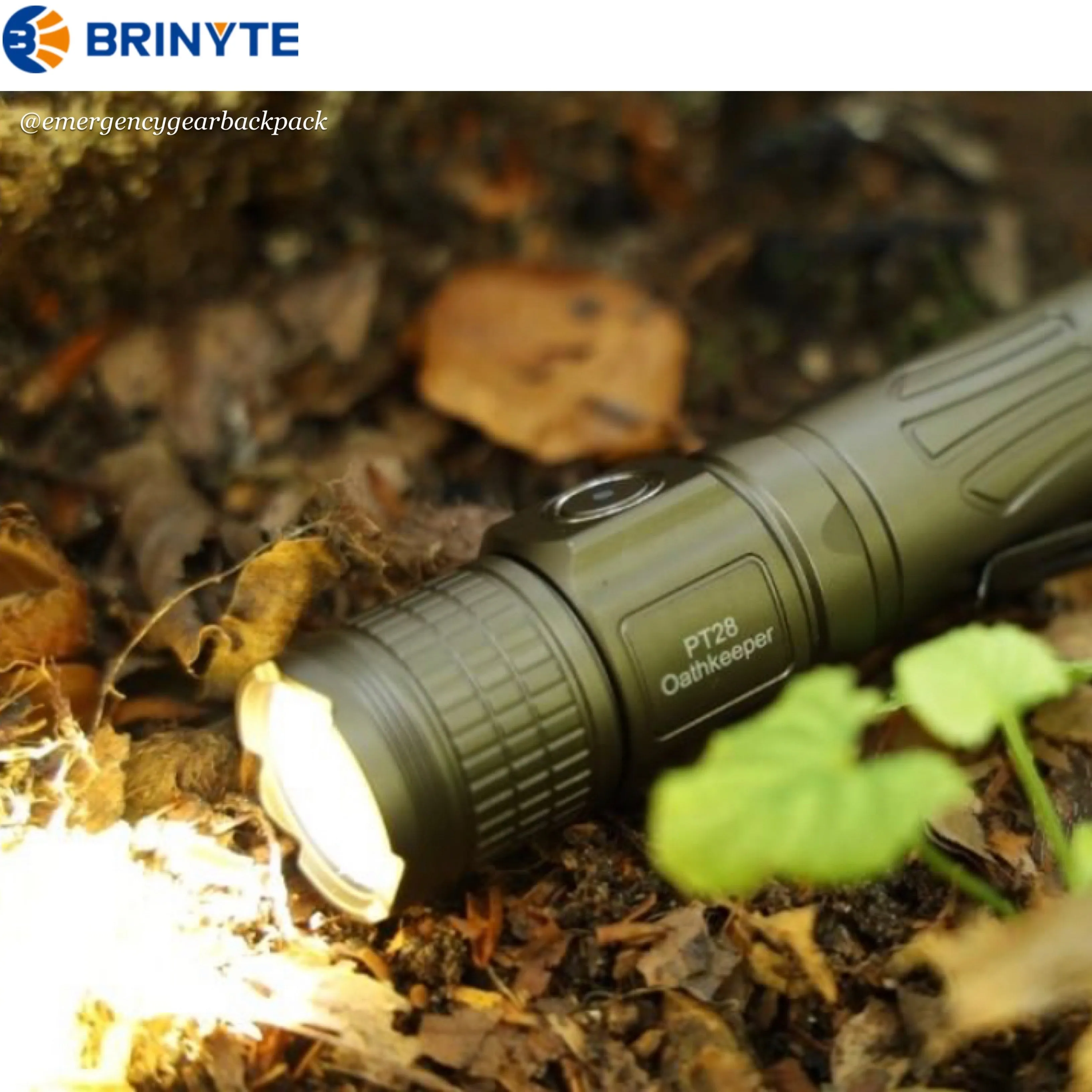 BRINYTE PT28 Oathkeeper 1600LMS 245M Tactical Flashlight