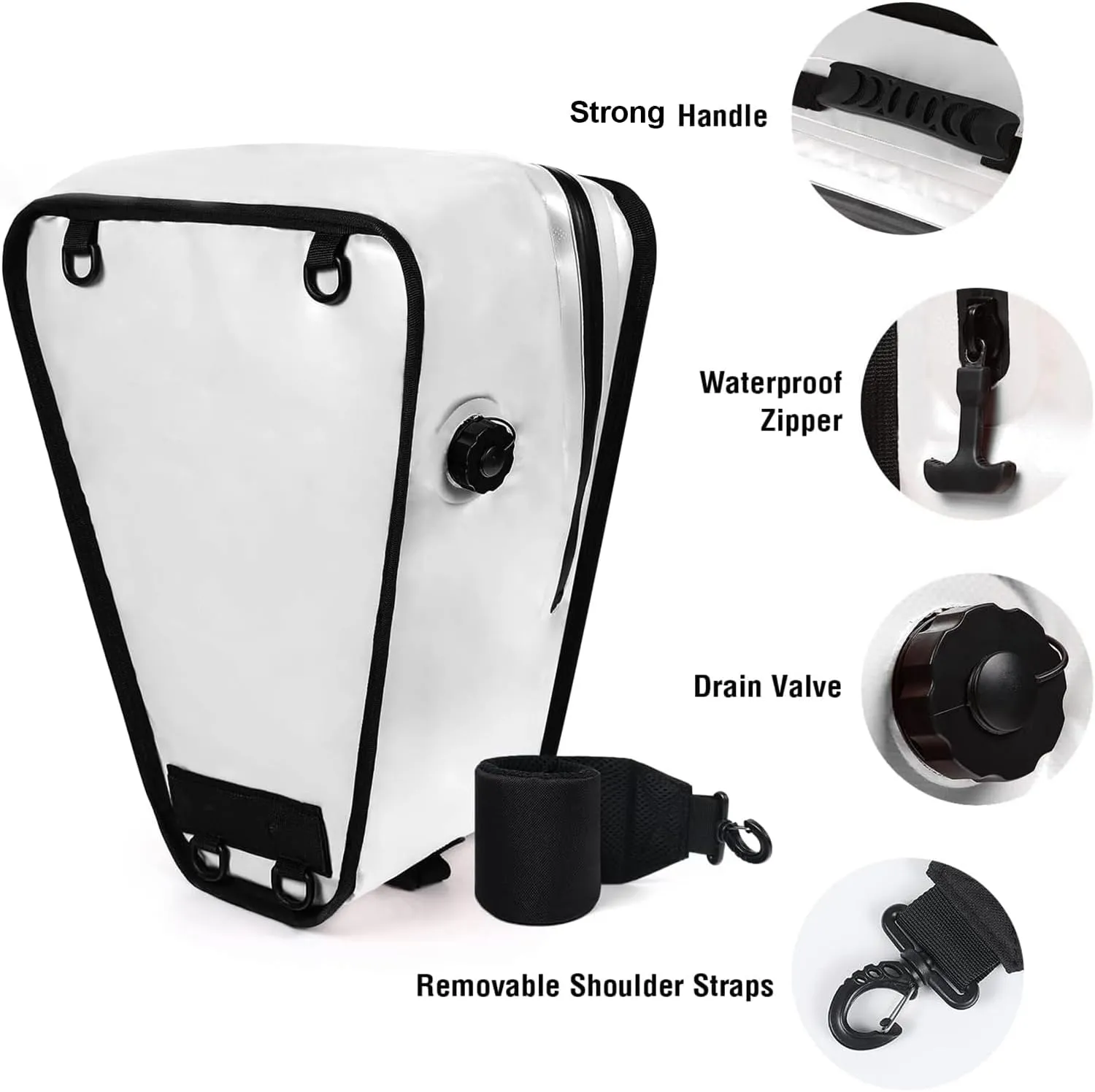 Buffalo Gear Insulated Kayak Cooler 15" x 18" Kayak Cooler Bag with Shoulder Straps for Fishing Kayaking-Keeps Your Catch or Drinks Cold All Day