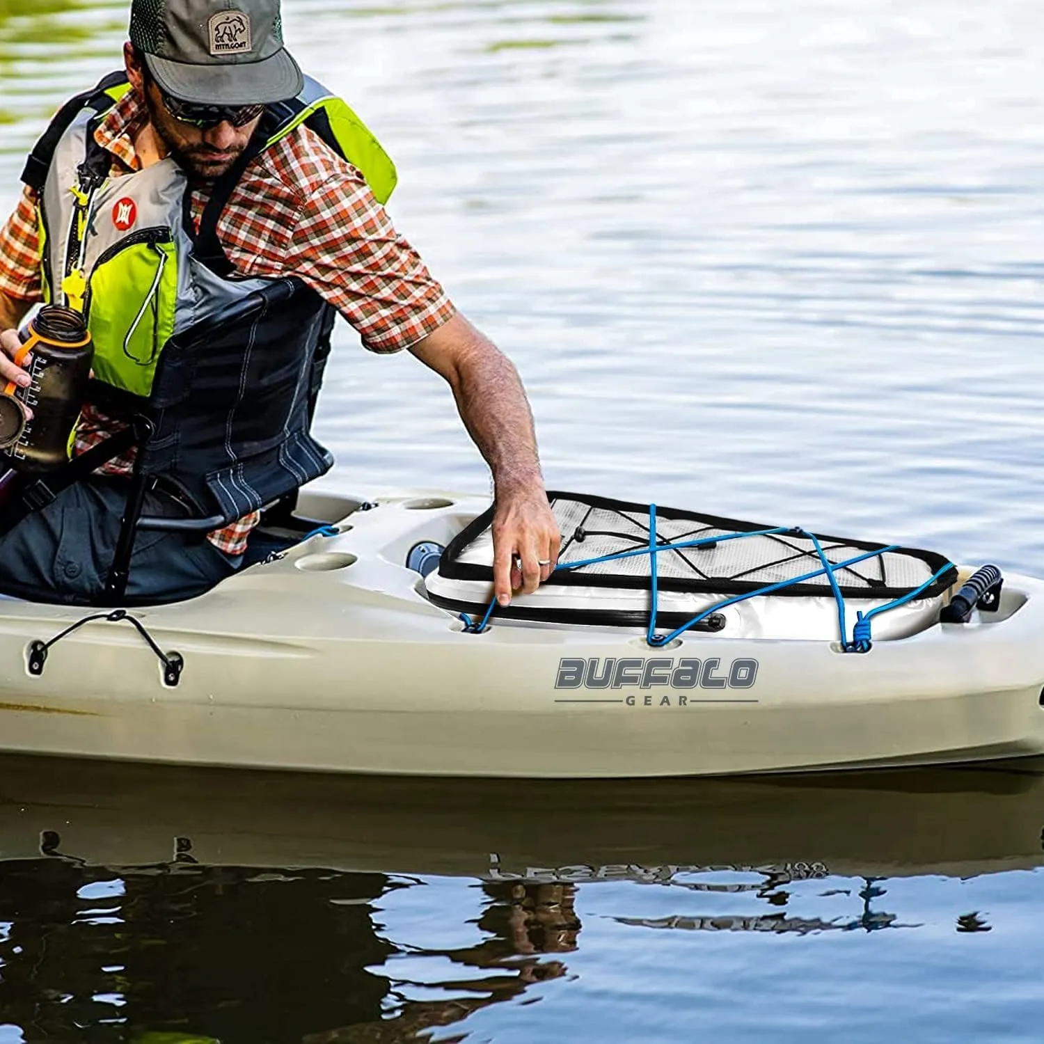 Buffalo Gear Insulated Kayak Cooler 15" x 18" Kayak Cooler Bag with Shoulder Straps for Fishing Kayaking-Keeps Your Catch or Drinks Cold All Day