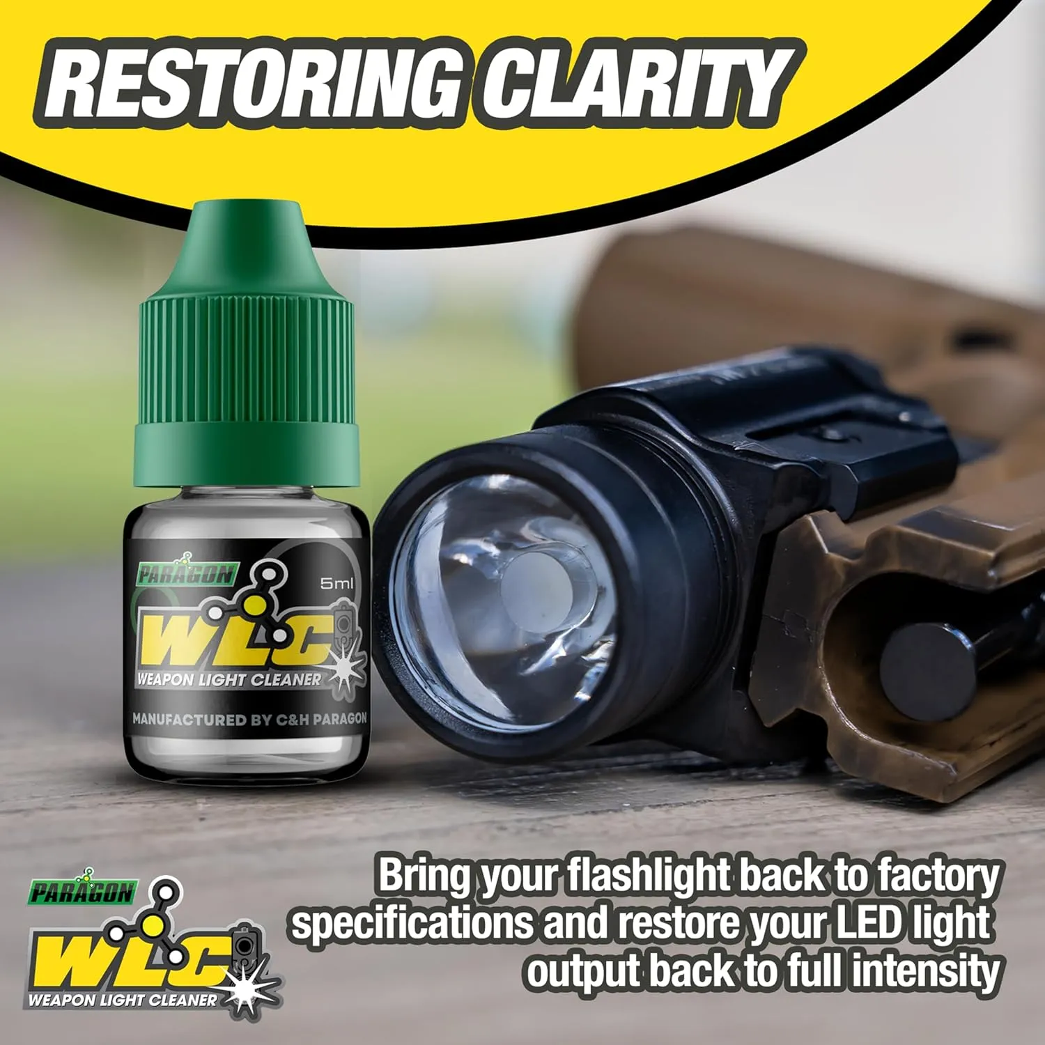C H Paragon WLC Weapon Light Cleaner/Wipes