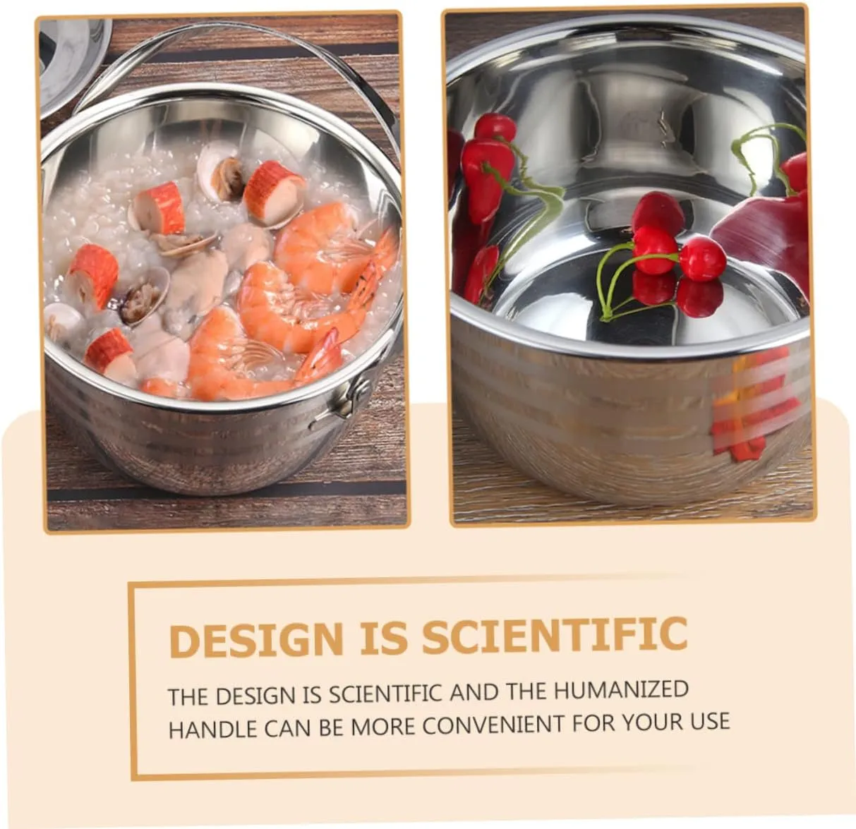 Cabilock 1pc High Capacity Non Stick Soup Stew Pot Cooking Pot for Household Use Efficient Heat Distribution for Camping and Outdoor Cooking