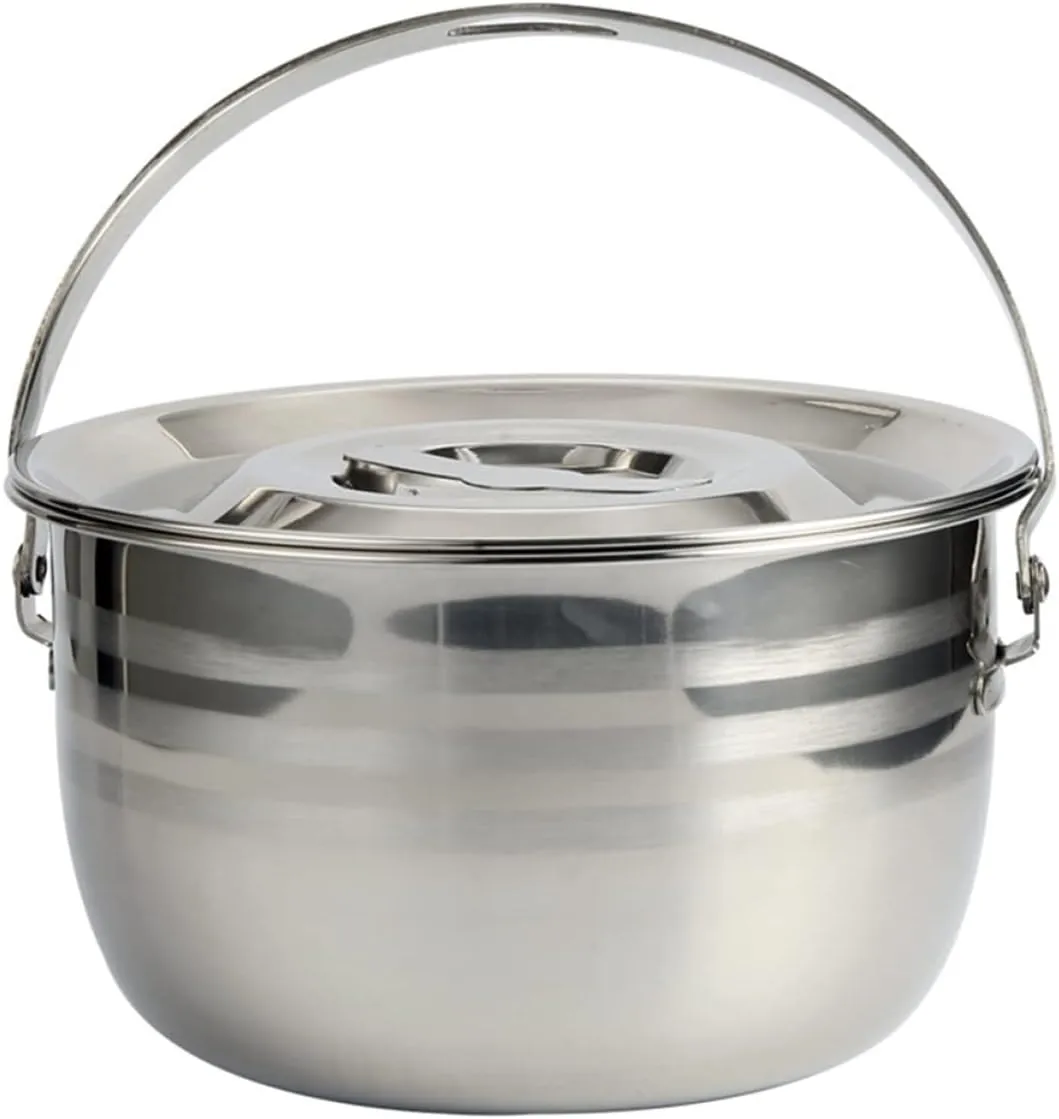 Cabilock 1pc High Capacity Non Stick Stew Pot for Camping Cookware for Outdoor Cooking Lightweight Design for Soup and Stew