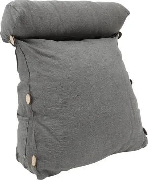 Cabilock Adjustable Triangle Bed Cushion Wedge Pillow for Neck and Back Support Soft Plush Throw Pillow with Round Pillow for Reading Office and Home Use