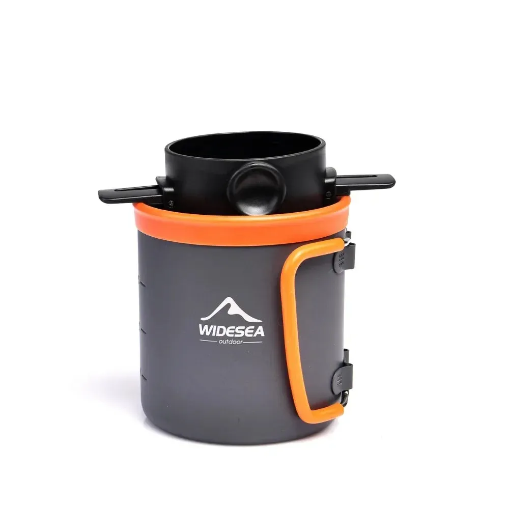 Camping Coffee Maker Set – Lightweight Collapsible Outdoor Mug with Reusable Coffee Filter