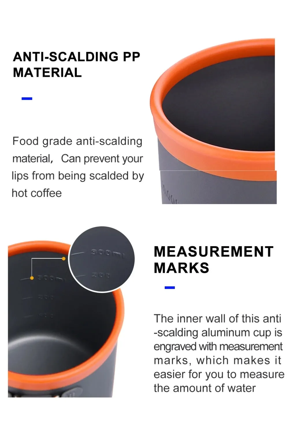Camping Coffee Maker Set – Lightweight Collapsible Outdoor Mug with Reusable Coffee Filter