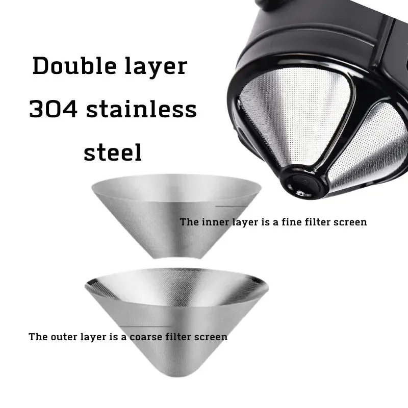 Camping Coffee Maker Set – Lightweight Collapsible Outdoor Mug with Reusable Coffee Filter