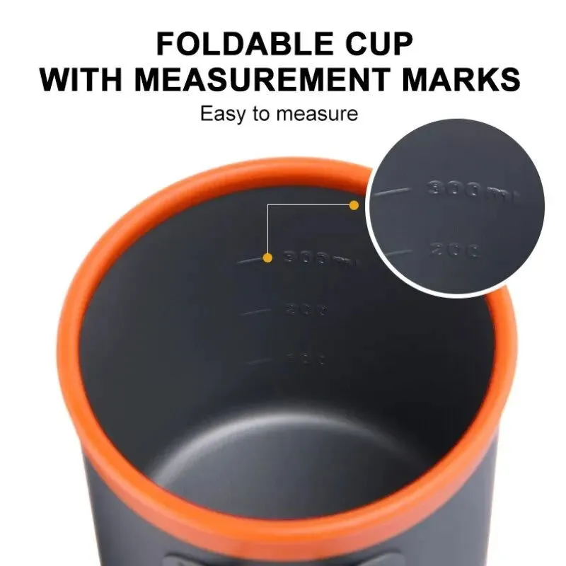 Camping Coffee Maker Set – Lightweight Collapsible Outdoor Mug with Reusable Coffee Filter