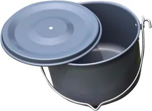 Camping Hanging Pot Large Capacity Cooking Pot Outdoor Cooking Cookware for Picnic Hiking Family Camping Dinner