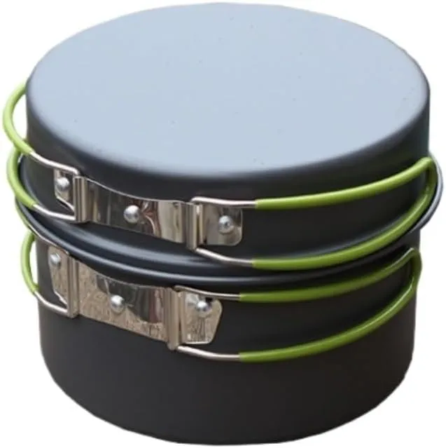 Camping Kitchen Utensil Camping Stove Set Pot Outdoor Multi-Person Picnic Camping Cooker Portable Non-Stick Pot Set for Outdoor Cooking