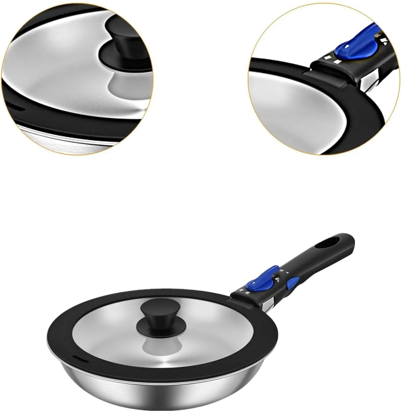 Camping Pots Camping Skillet Compact Lightweight Camping Frying Pan Cooking Pot for Backpacking BBQ Outdoor Travel Cooking