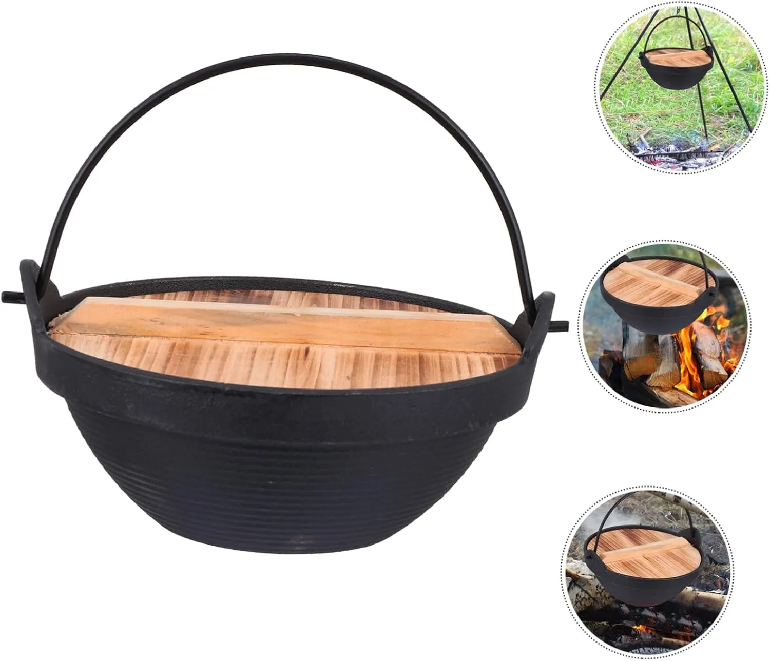 Camping Set Single Person Japanese Style Hot Pot Non-stick Pot Easy Wash Outdoor Saucepan Multifunctional Stockpot
