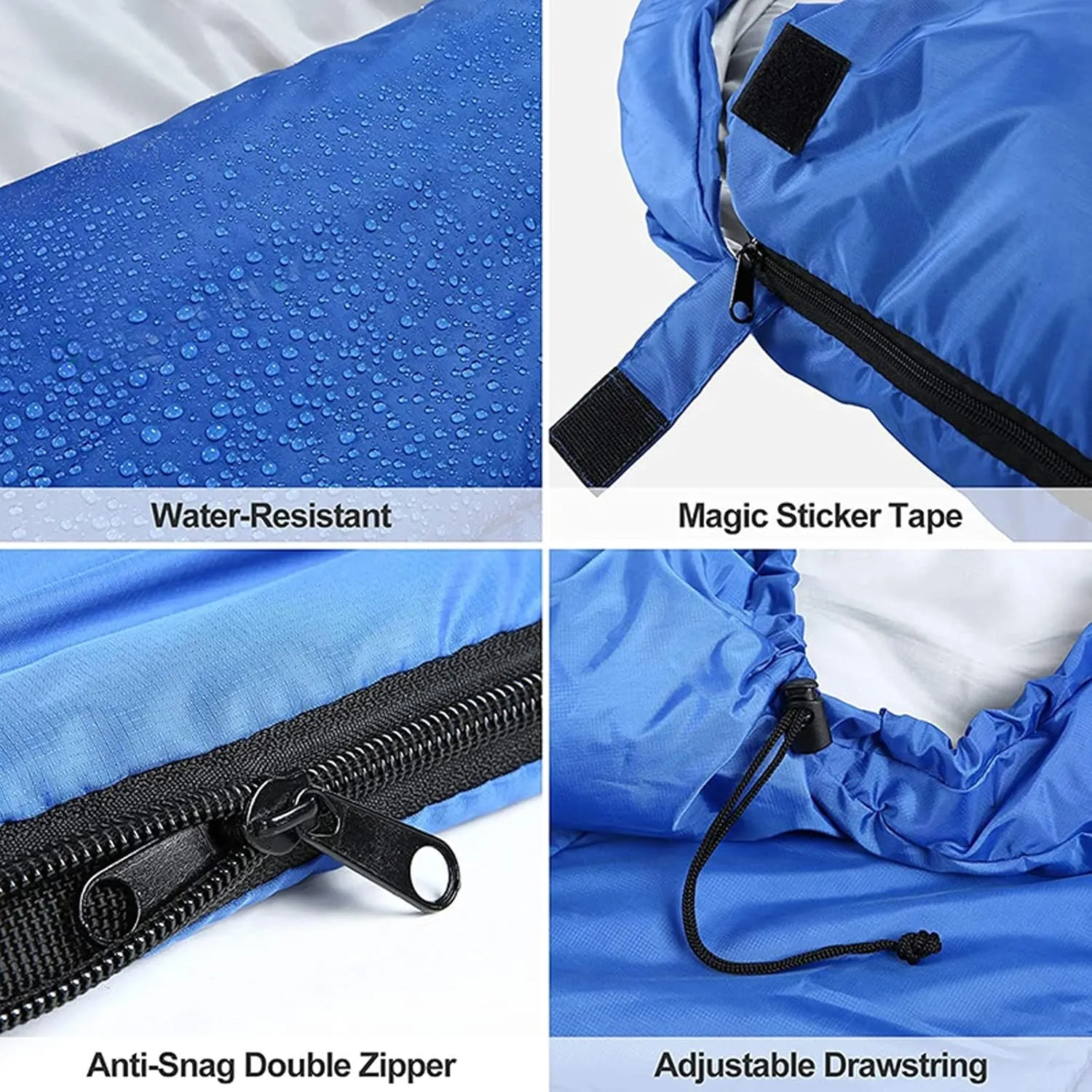 Camping Sleeping Bag,Sleeping Bag Ultralight Camping Waterproof Sleeping Bags Thickened Winter Warm Sleeping Bag Adult Outdoor Camping Sleeping Bags (Color : Green, Size : 180 * 30 * 75cm)