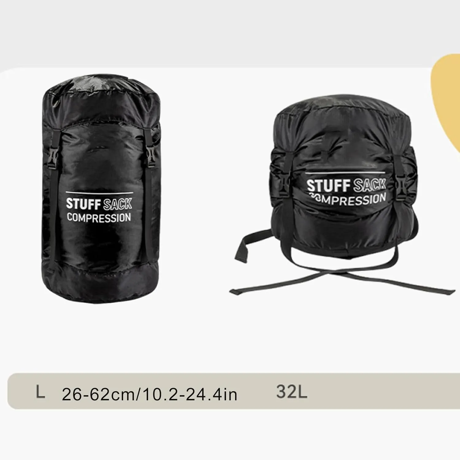 Camping Storage Sack - Sleeping Bag Stuff Sack | Sleeping Bag Compression Sack | Waterproof Dry Bag Set, Compression Sack, Lightweight Outdoor Gear, Breathable Hiking Supplies for Adventures