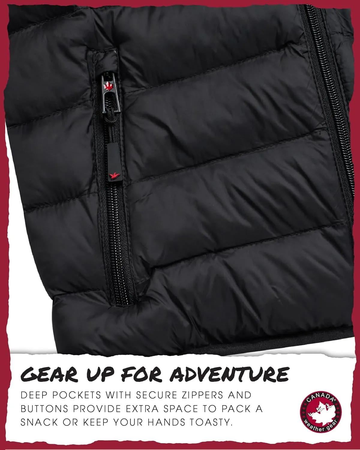 CANADA WEATHER GEAR Women's Puffer Jacket - Packable Bubble Coat, Water Resistant Outerwear Jackets for Women (XXS-M)