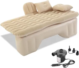 Car Air Mattress Back Seat for Chevrolet Equinox EV,Double Side Flocking Car Bed Portable Air Mattress Car Sleeping Mattress Car Accessories Cars Camping Bed,Off White
