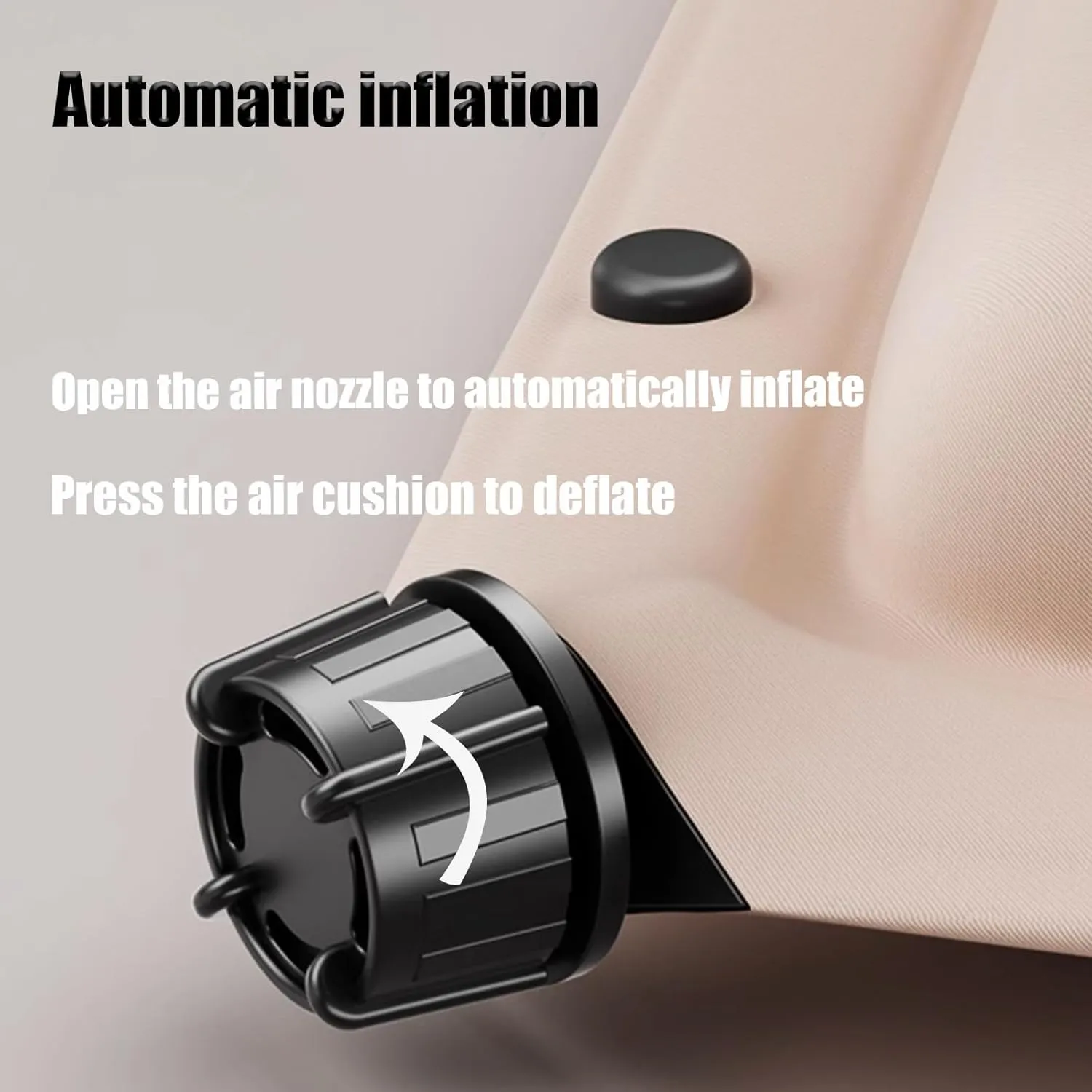 Car Air Mattress Foldable for Mercedes Benz GLC Coupé C253 C254 2016-2025, Back Seat Camping Bed Breathable Airbed Auto-Inflation Without Air Pump SUV,Black Single