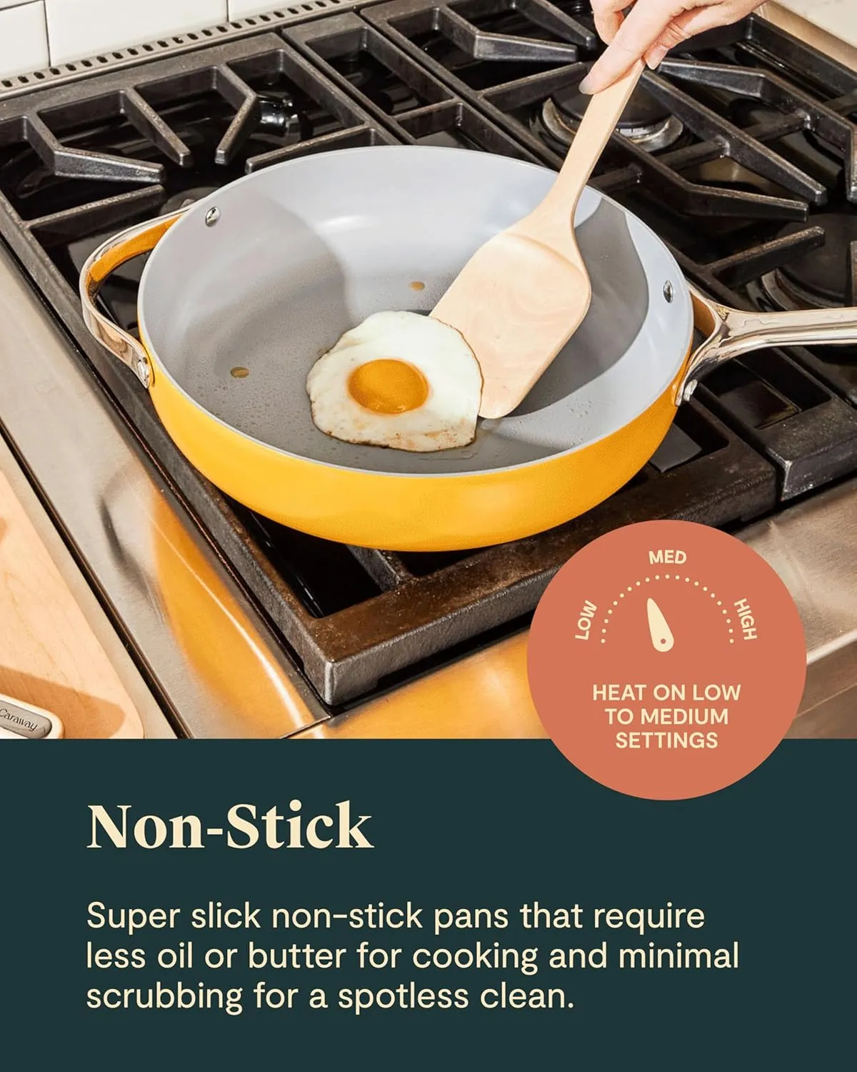 Caraway Nonstick Ceramic Cookware Set (12 Piece) Pots, Pans, Lids and Kitchen Storage - Non Toxic - Oven Safe & Compatible with All Stovetops - Black