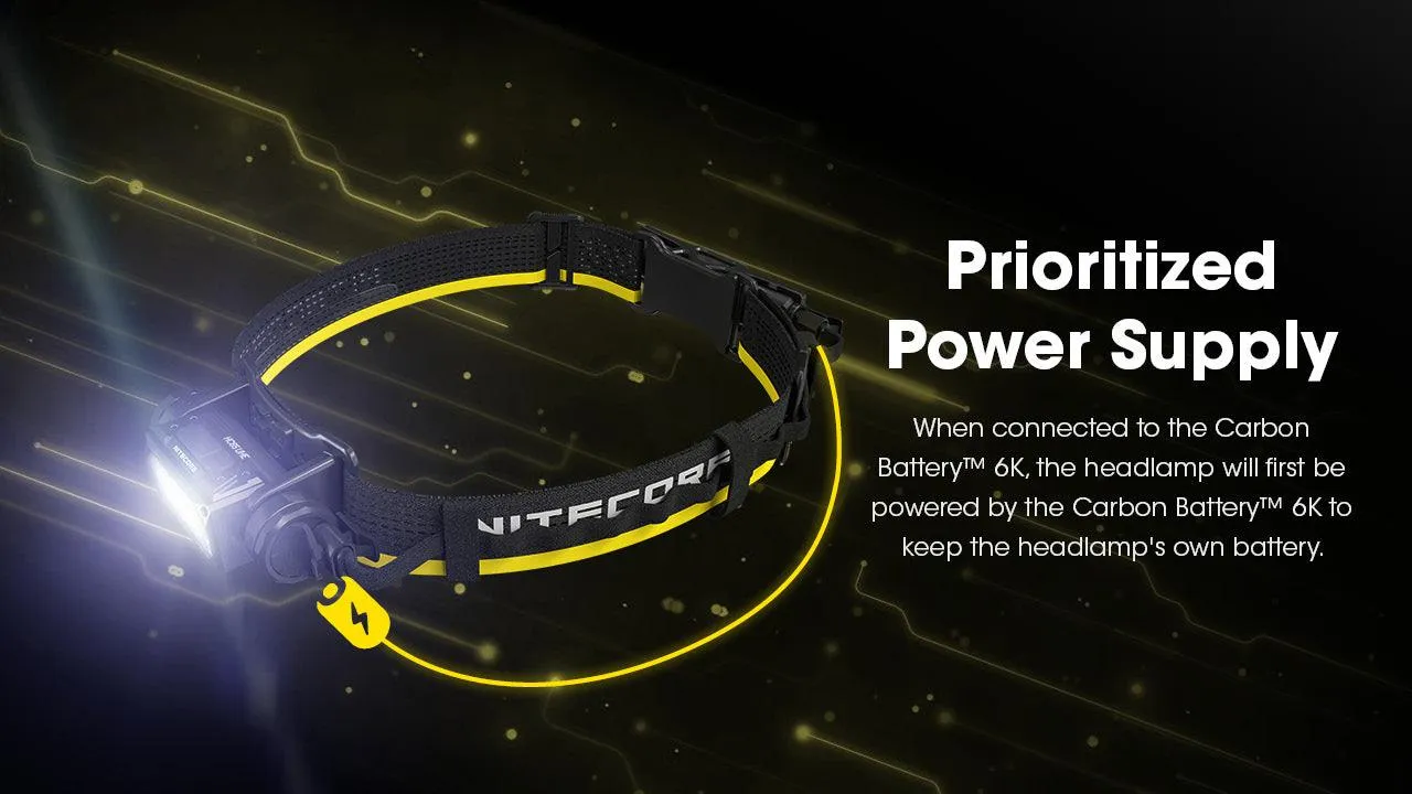 Carbon Battery 6K Headband Kit (6,000mAh 1A)